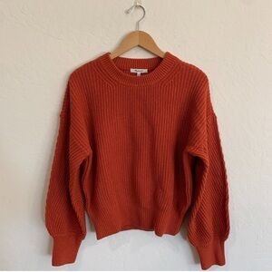 Madewell Fairbanks Sweater L Burnt Orange